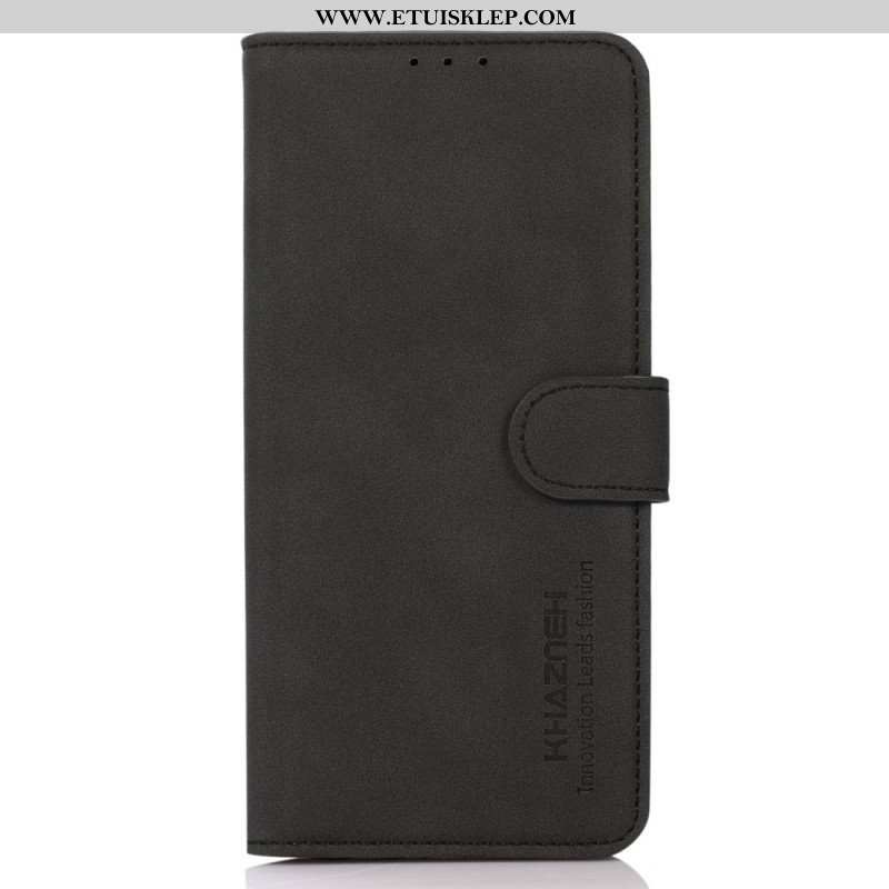 Etui Folio do Xiaomi Redmi Note 12 5G Modny Efekt Skóry Khazneh
